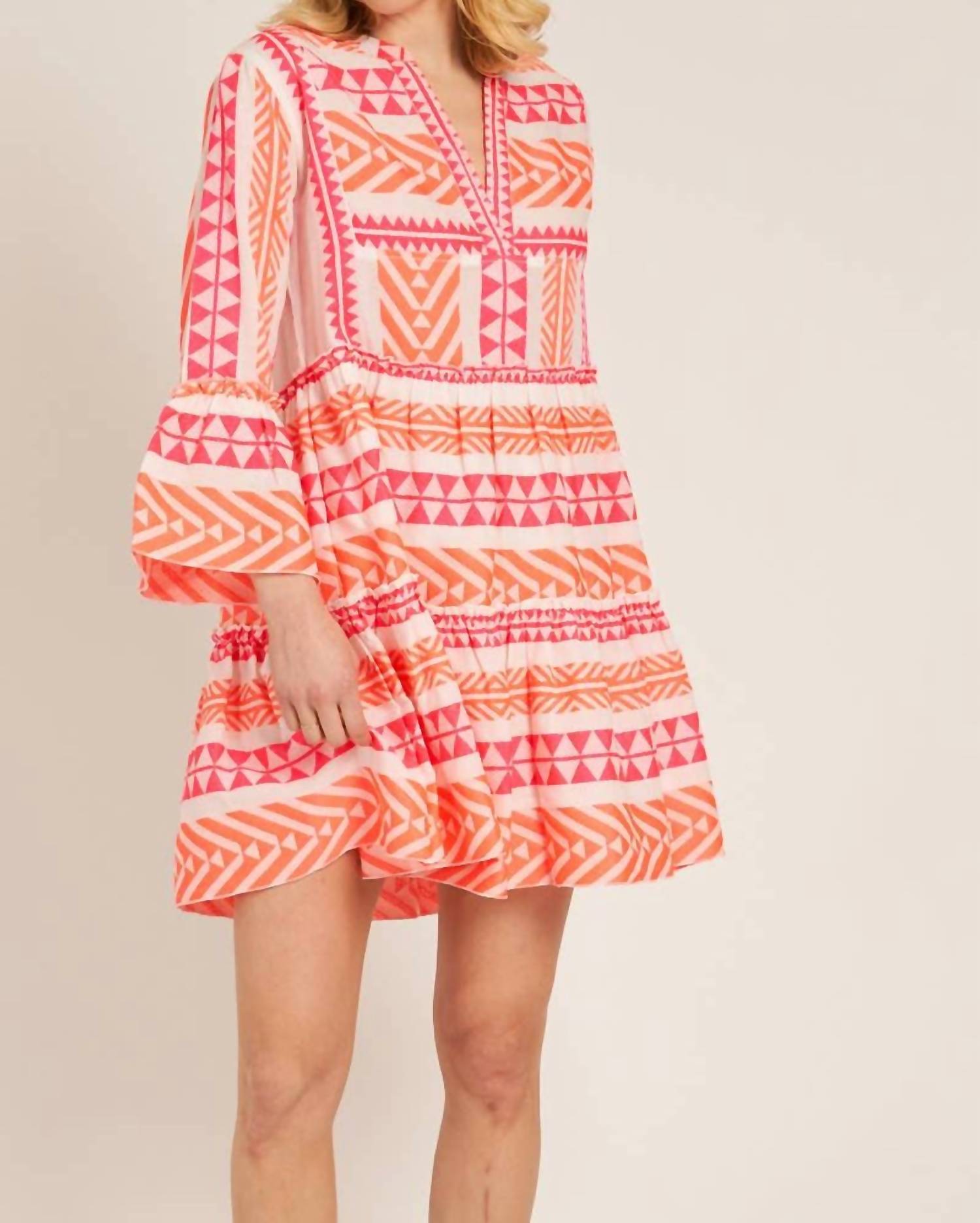 En Creme - Bring On The Sun Embroidered Dress