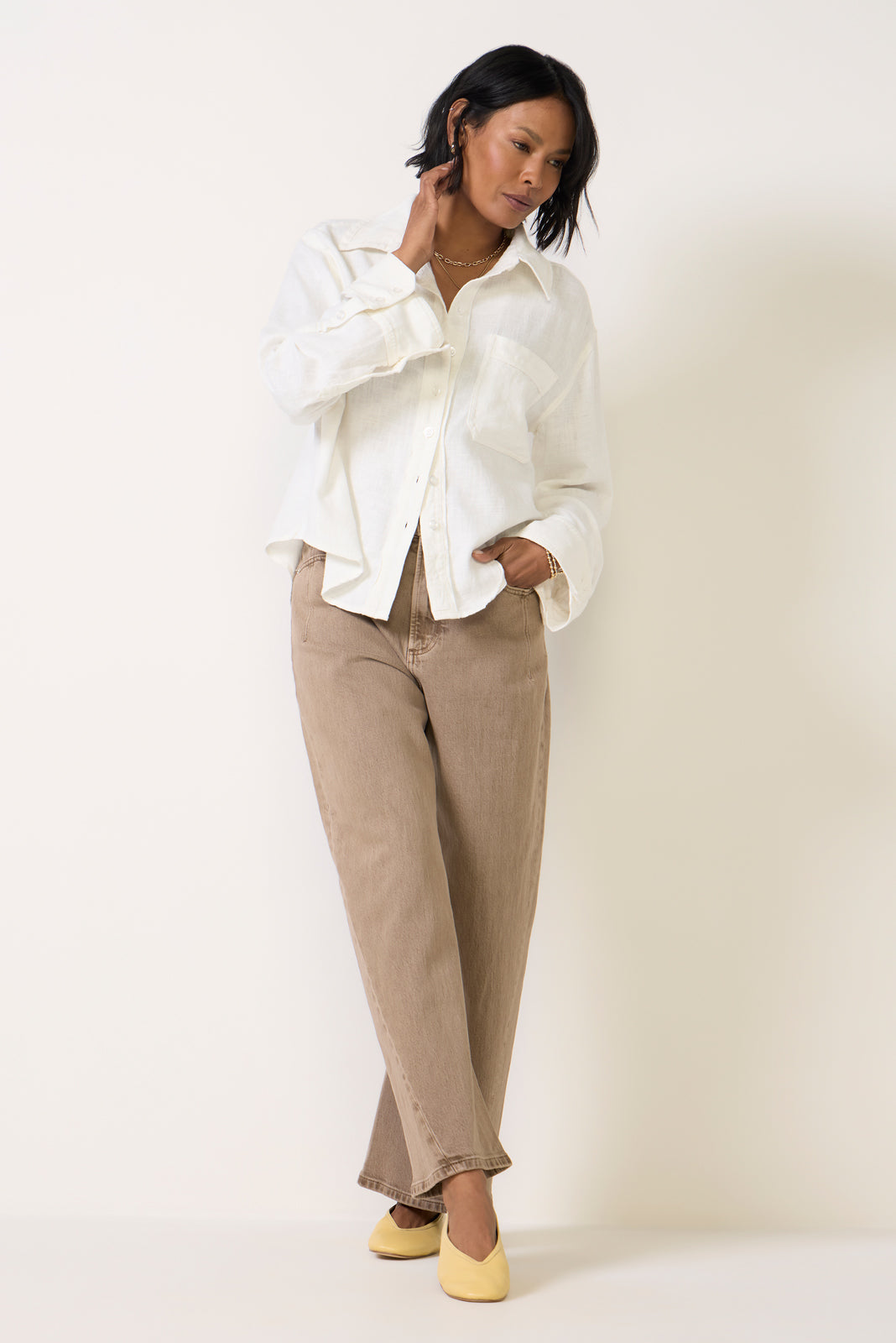 Linen Laurel Top