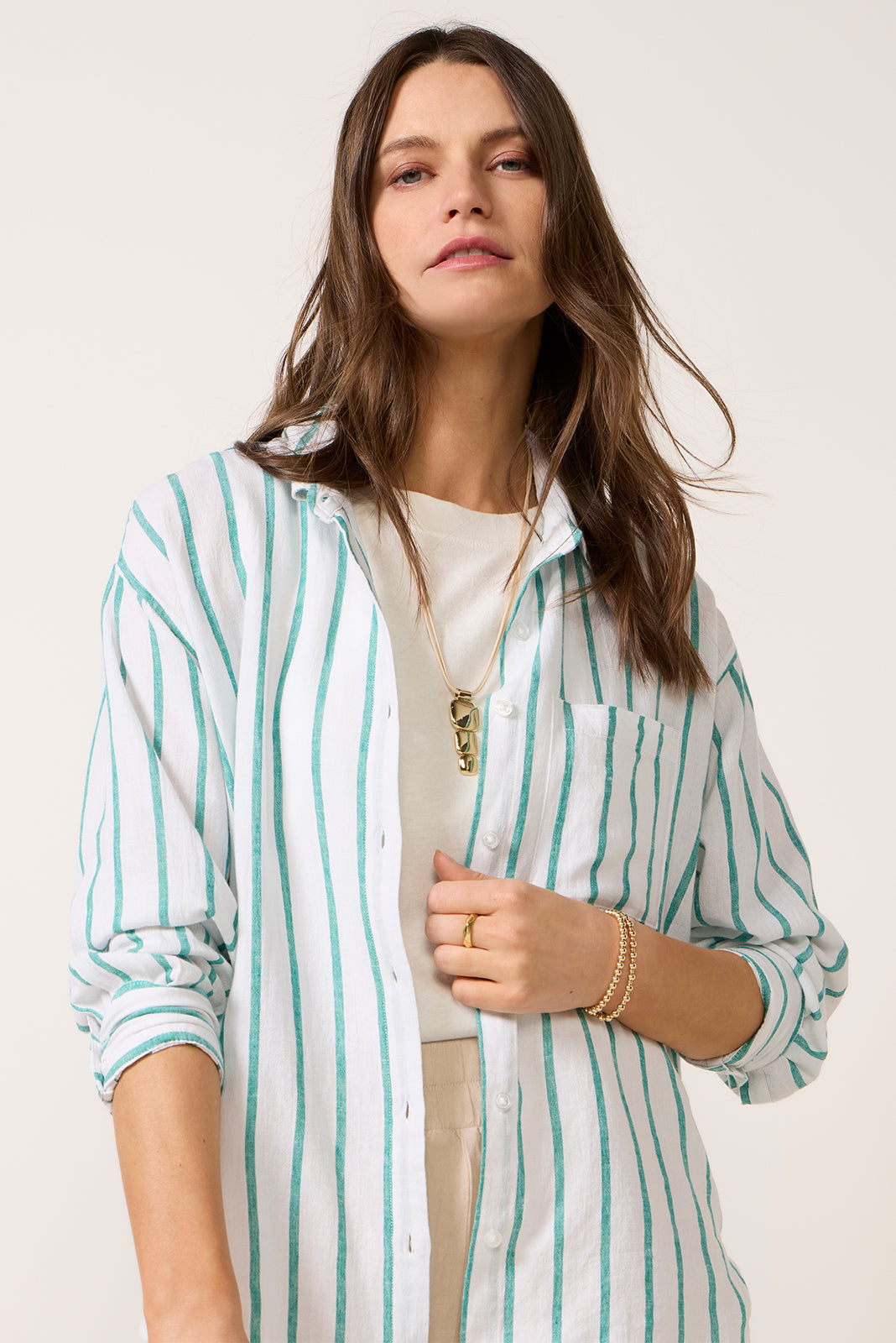 The Perfect Striped Button Up