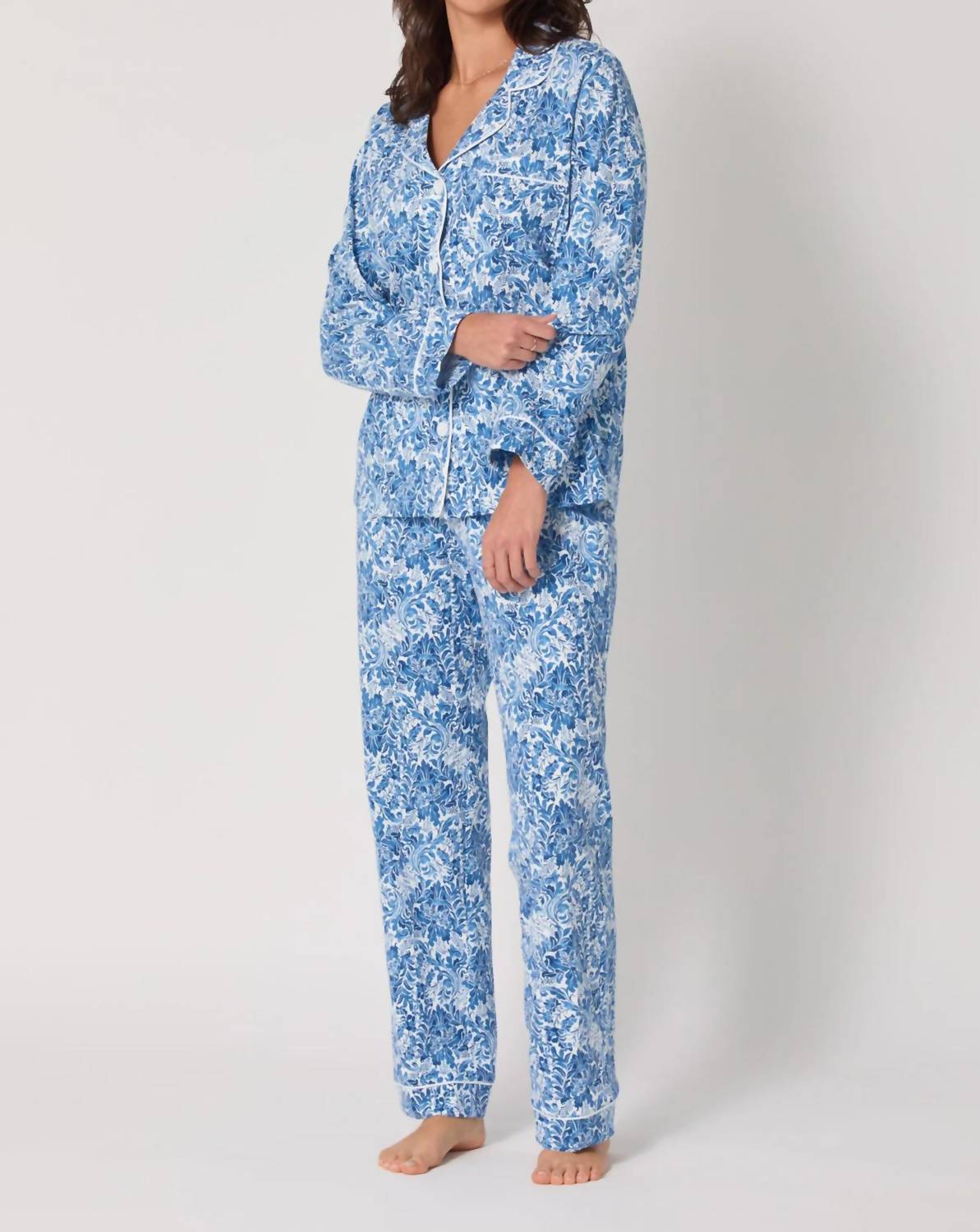 Bedhead Pjs - Long Sleeve Classic Stretch Jersey Pajama Set - Plus