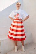 Jade By Jane - Jayne Striped Midi Skirt