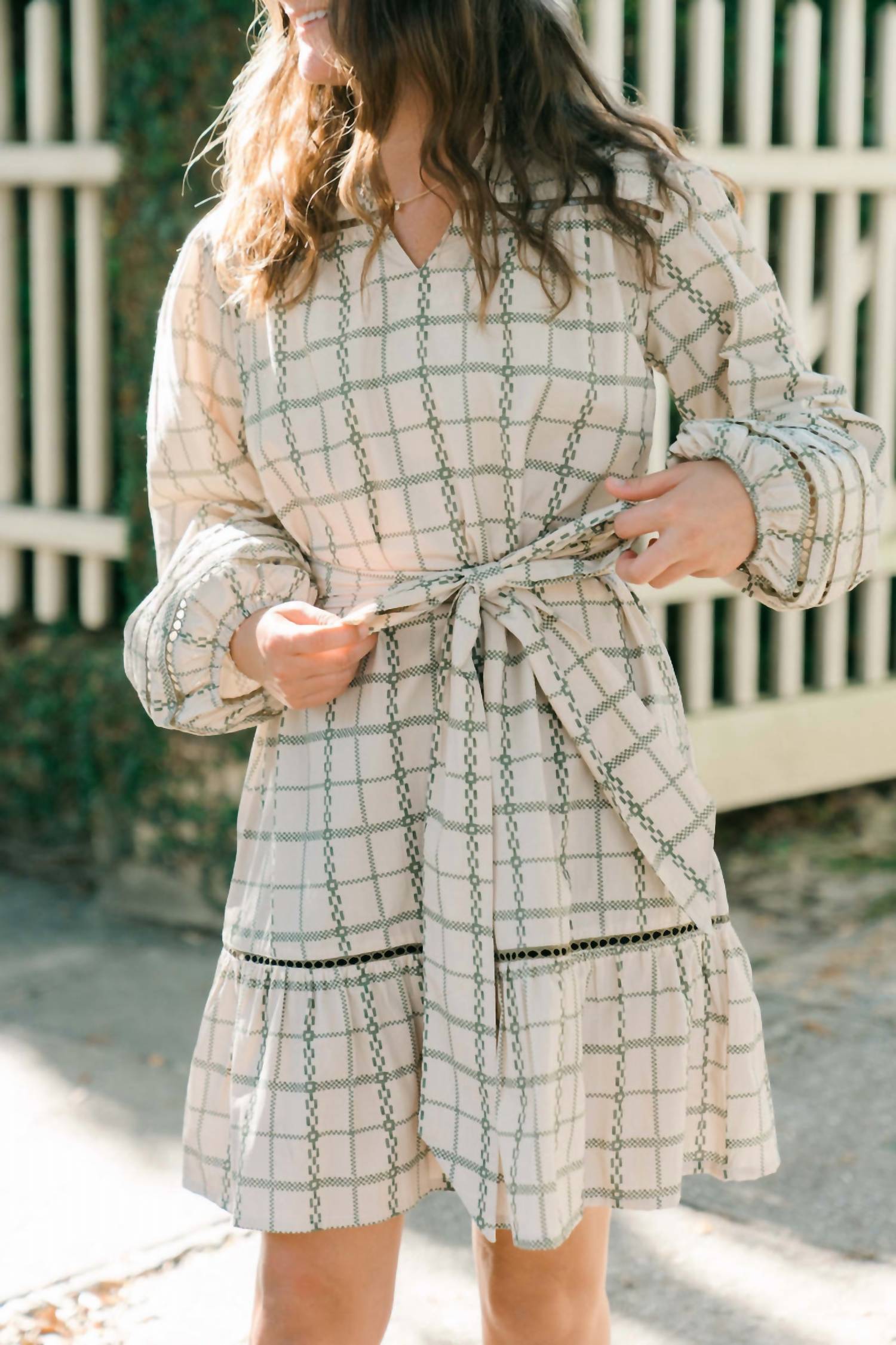Marigold - Adeline Garden Plaid Dress