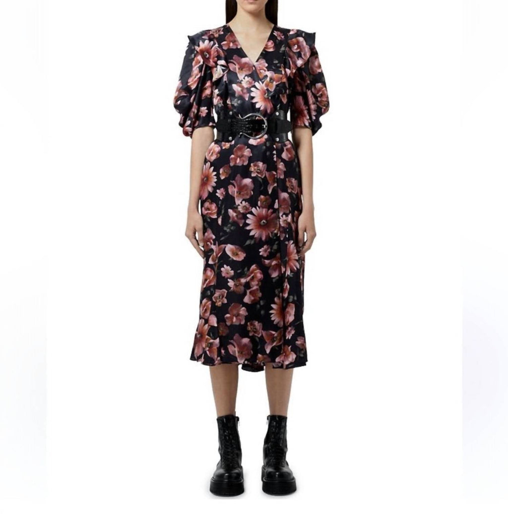 The Kooples - Floral Puff-sleeve Dress