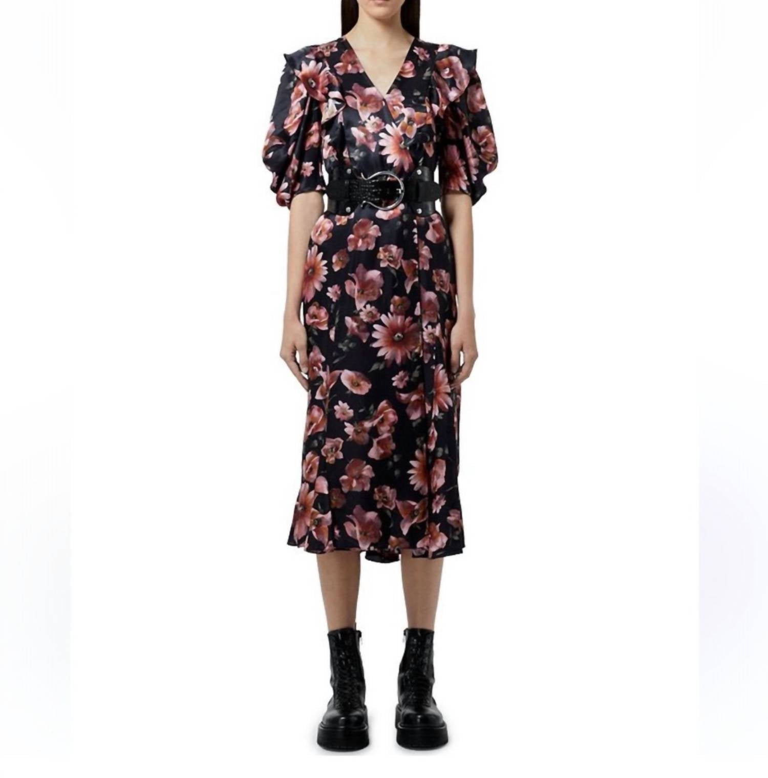 The Kooples - Floral Puff-sleeve Dress
