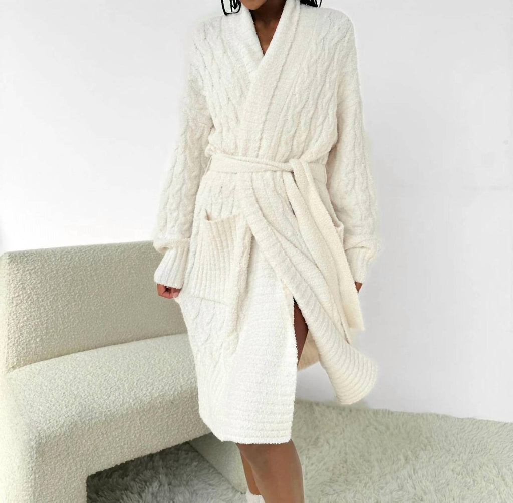 Splendid - Cozy Fuzzy Pj Cable Robe