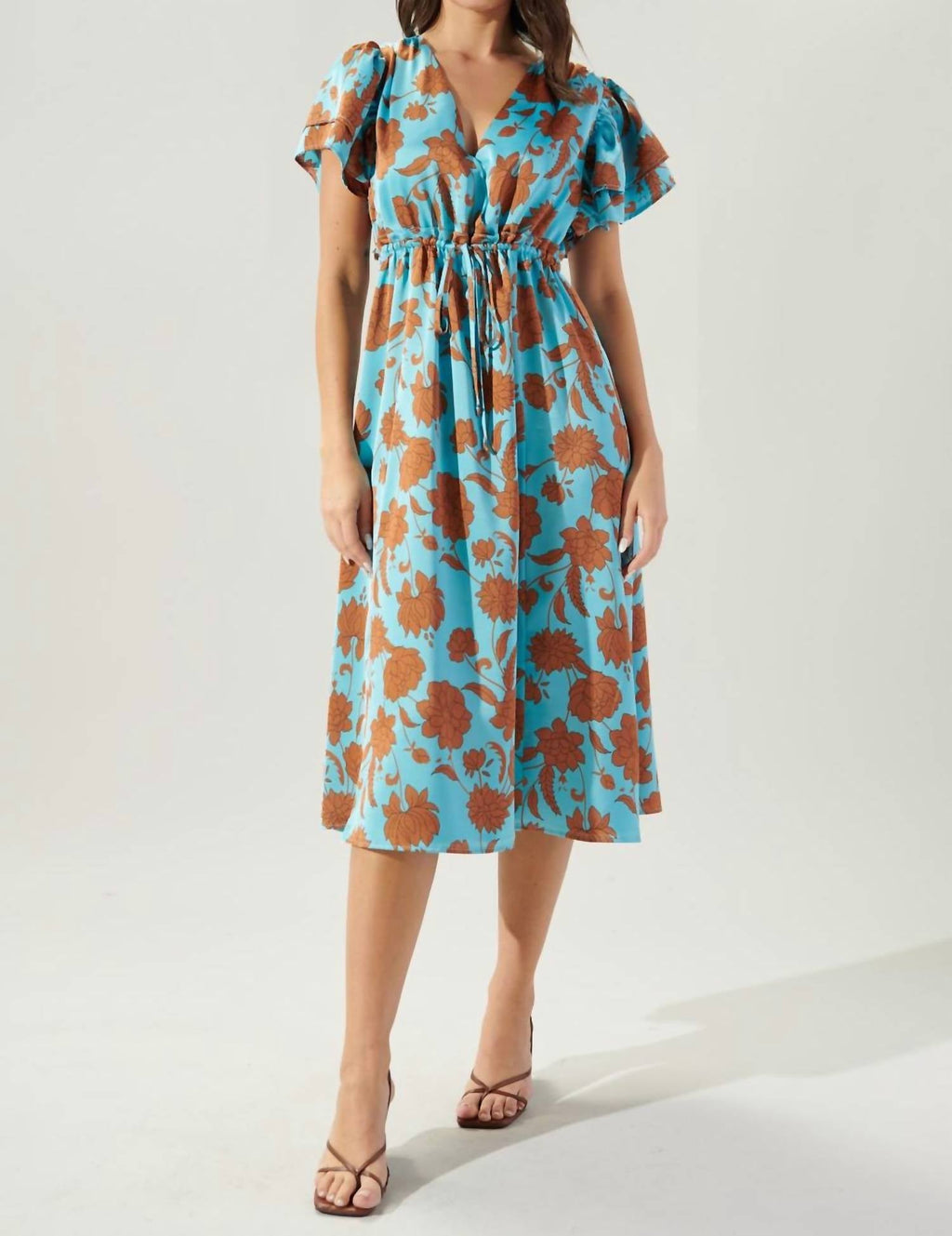 Sugarlips - Flora Fall Satin Dress