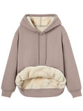 Women's Winter Fleece Sherpa Lined Hoodie - Warm Pullover Sweatshirt