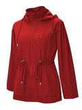 Zip Up Waterproof Hooded Outerwear