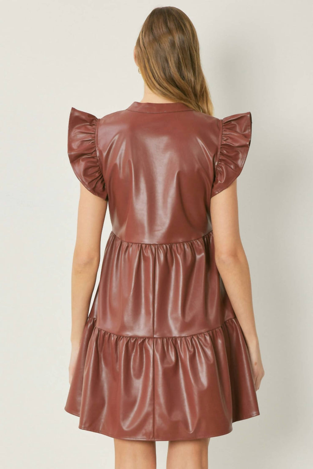 Entro - Smooth Operator Faux Leather Dress