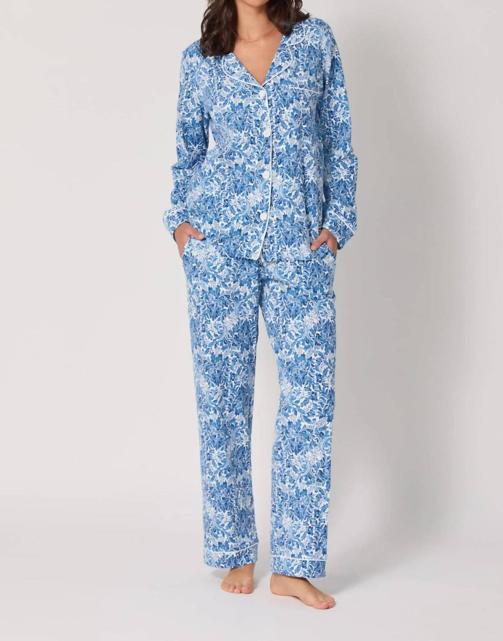Bedhead Pjs - Long Sleeve Classic Stretch Jersey Pajama Set - Plus