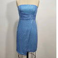 Rosa Clothing - Strapless With High Faux Wrap Mini Dress