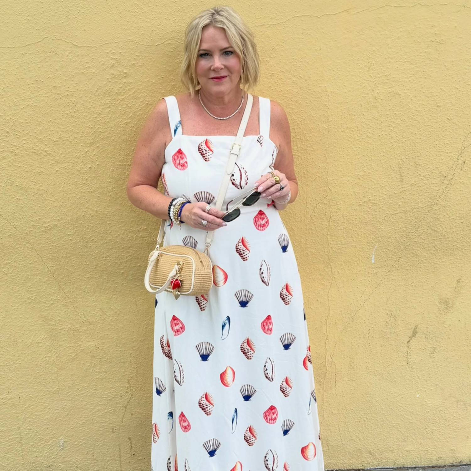 Sugarlips - Kara Shells Cotton Maxi Dress