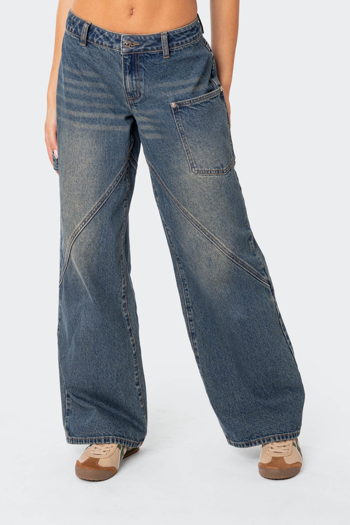 Serena Low Rise Baggy Carpenter Jeans