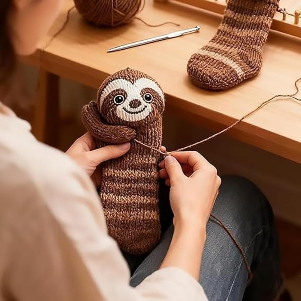 Cute Animal Socks for Women - Plush Long Stocking Socks with 3D Designs