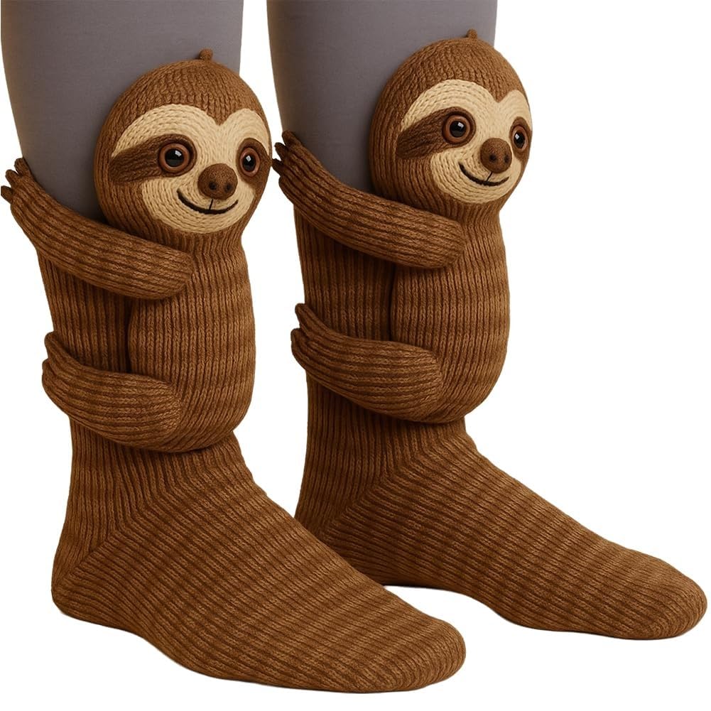 Cute Animal Socks for Women - Plush Long Stocking Socks with 3D Designs