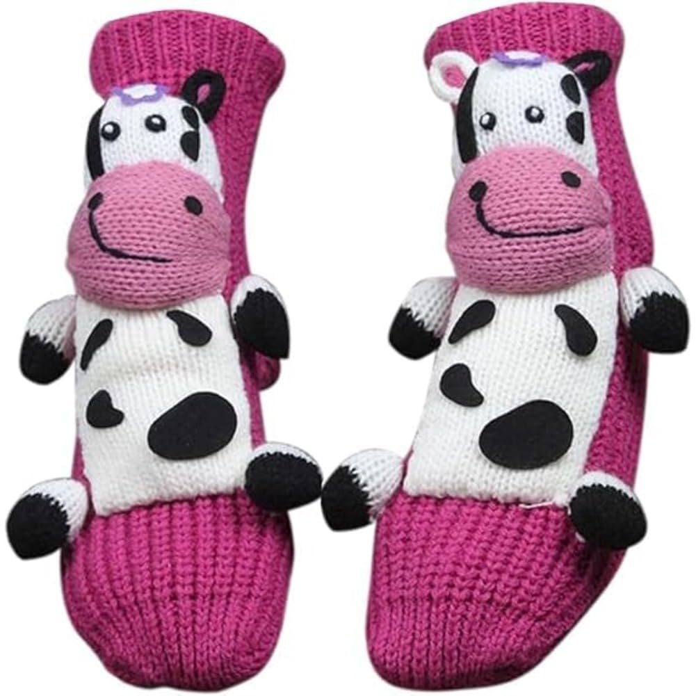 Cute Animal Socks for Women - Plush Long Stocking Socks with 3D Designs