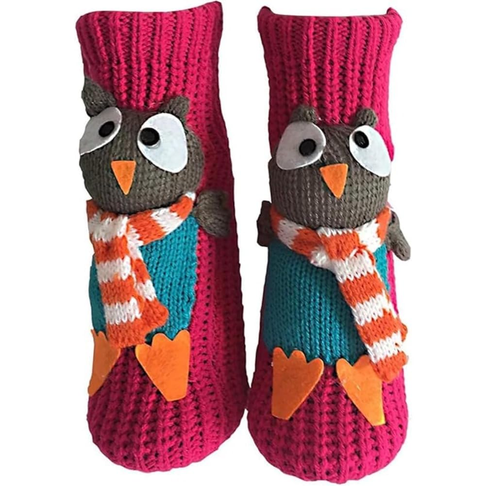 Cute Animal Socks for Women - Plush Long Stocking Socks with 3D Designs