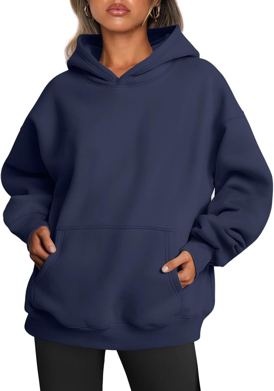 Oversized Fleece Hoodie - Thick Pullover Sweatshirt for Fall & Winter