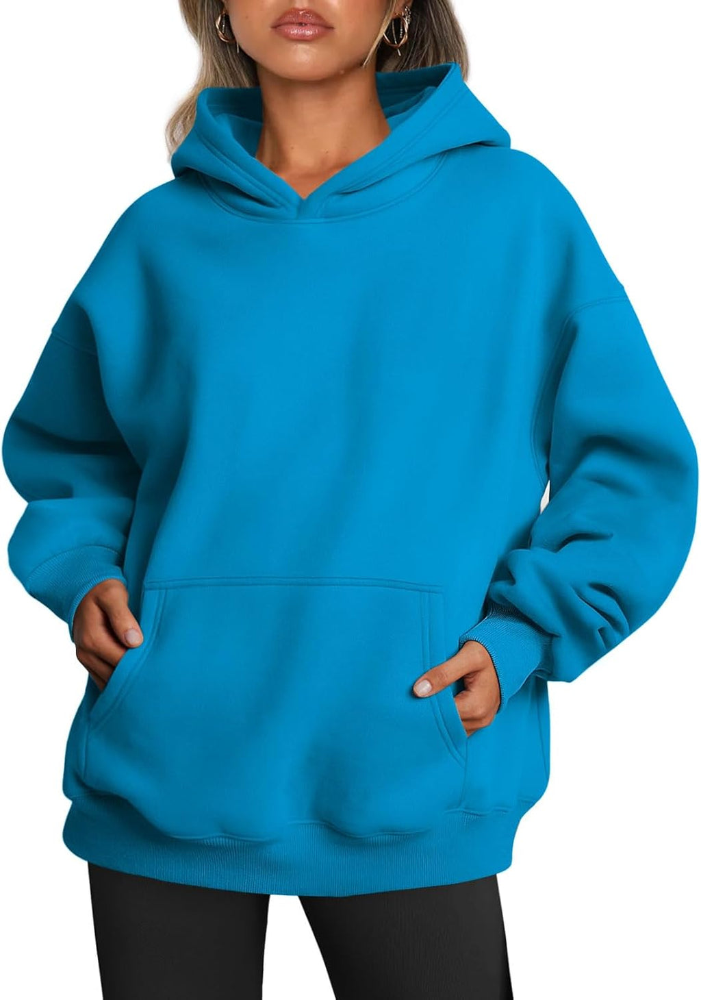 Oversized Fleece Hoodie - Thick Pullover Sweatshirt for Fall & Winter