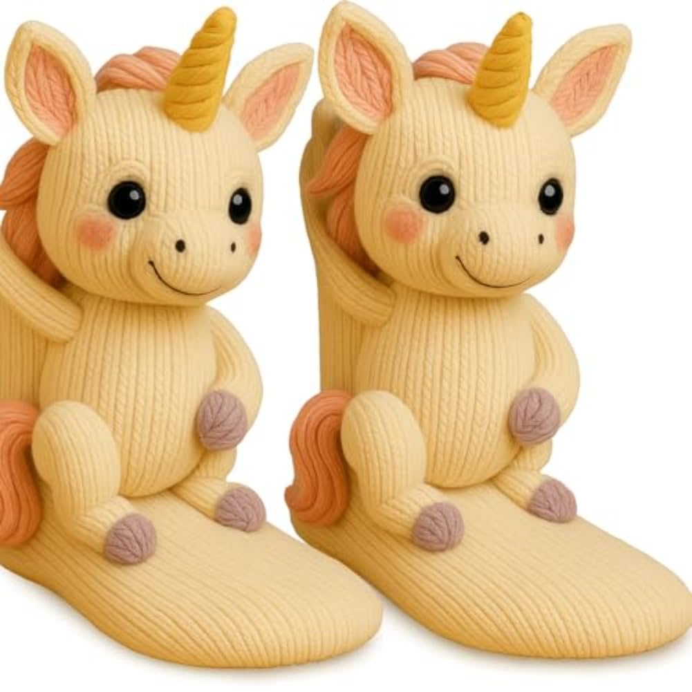 Cute Animal Socks for Women - Plush Long Stocking Socks with 3D Designs