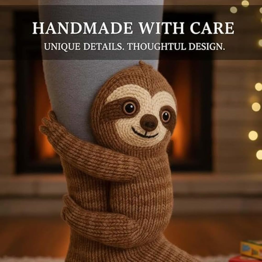 Cute Animal Socks for Women - Plush Long Stocking Socks with 3D Designs