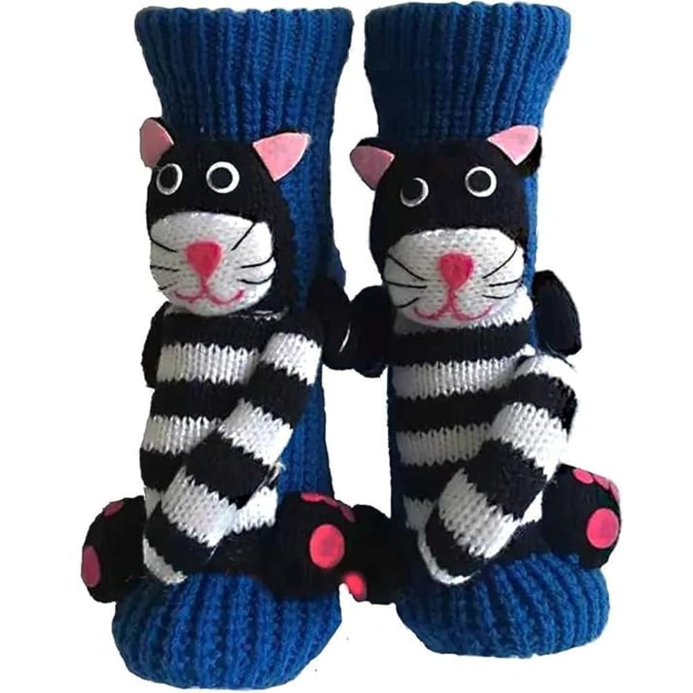 Cute Animal Socks for Women - Plush Long Stocking Socks with 3D Designs