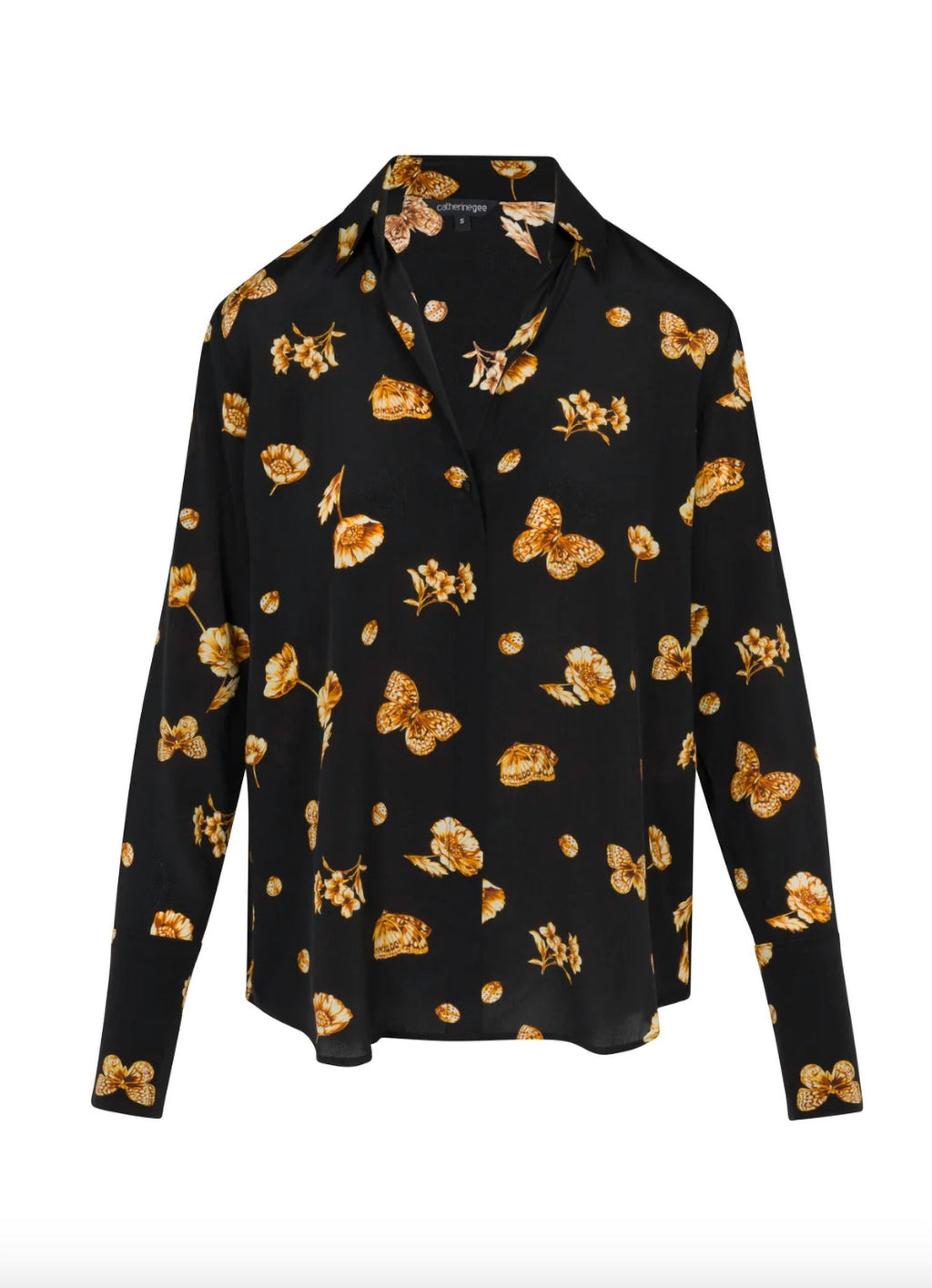 Catherine Gee - Daria French Cuff Silk Blouse