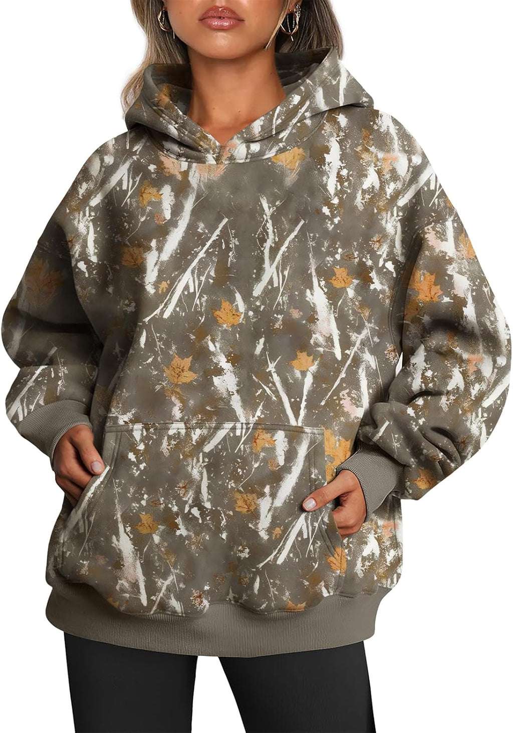 Oversized Fleece Hoodie - Thick Pullover Sweatshirt for Fall & Winter