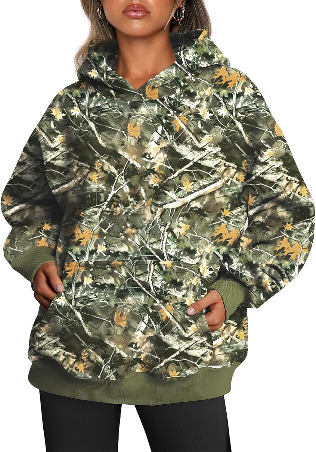 Oversized Fleece Hoodie - Thick Pullover Sweatshirt for Fall & Winter