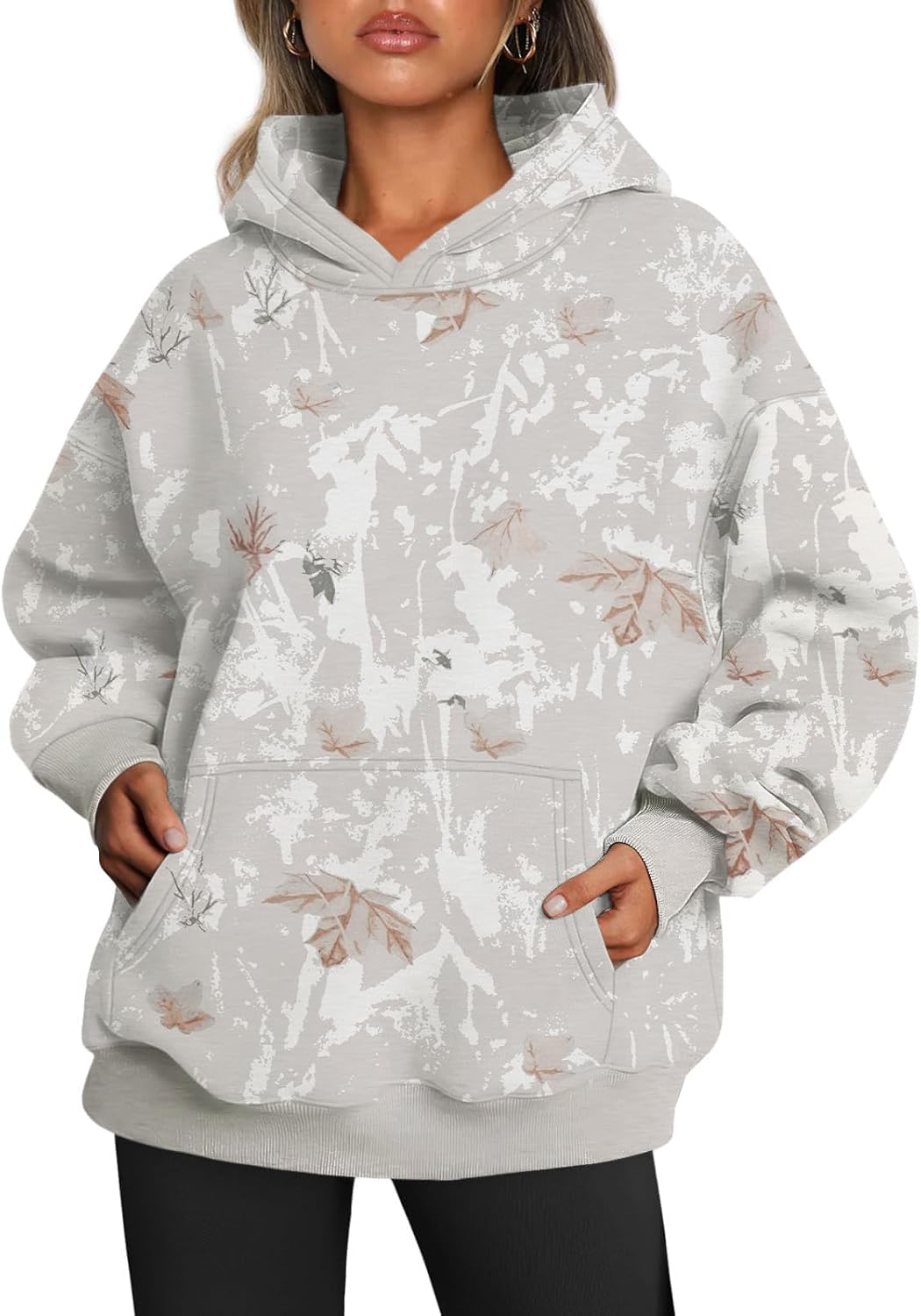 Oversized Fleece Hoodie - Thick Pullover Sweatshirt for Fall & Winter