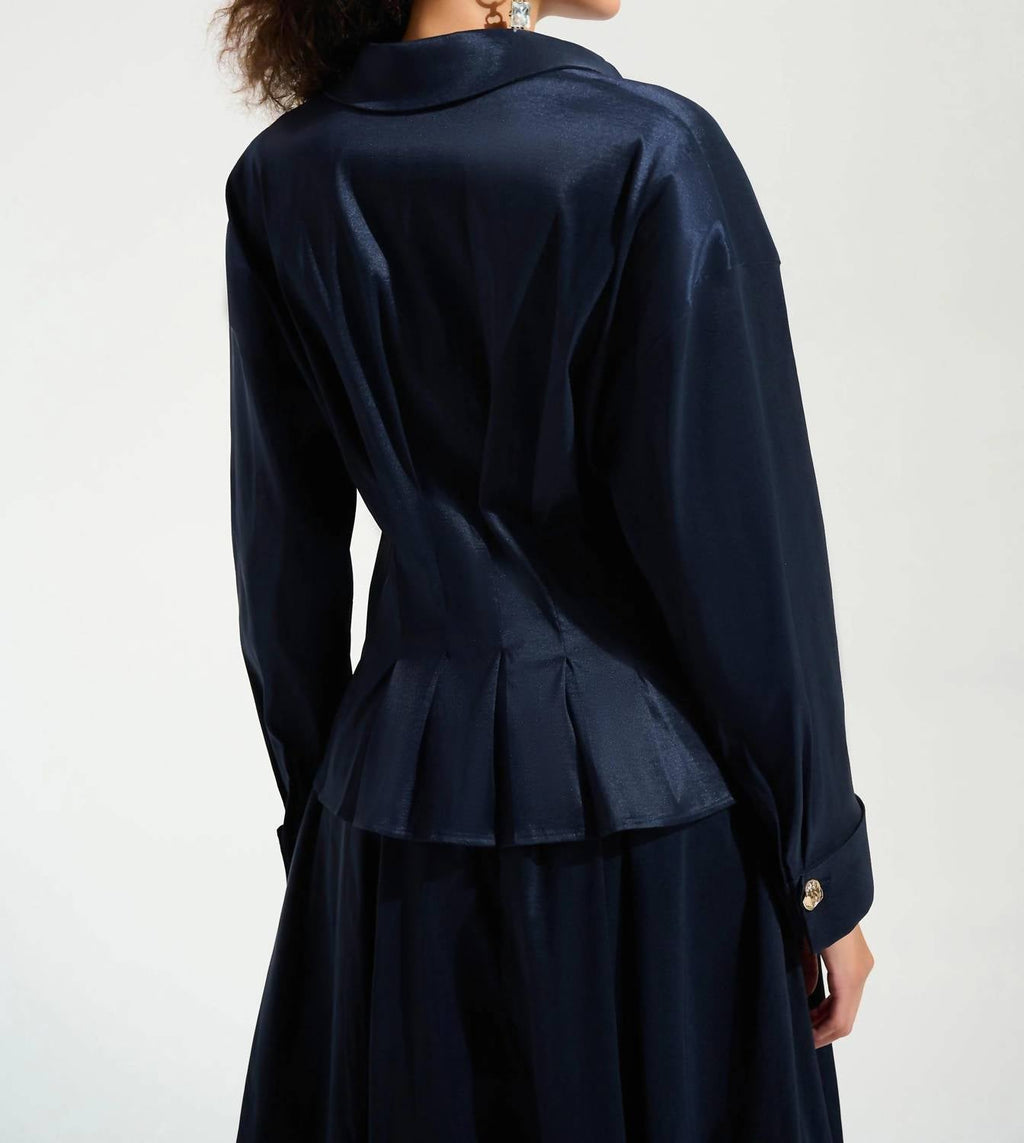 Joseph Ribkoff - Stretch Taffeta Fit & Flare Blouse