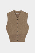 Cordera - Flecked Cotton Waistcoat