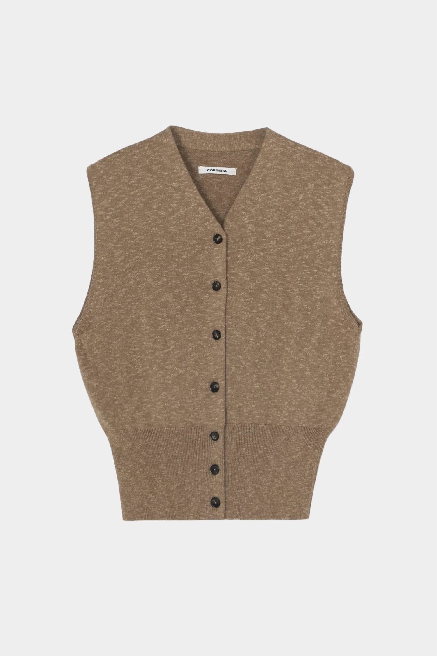 Cordera - Flecked Cotton Waistcoat