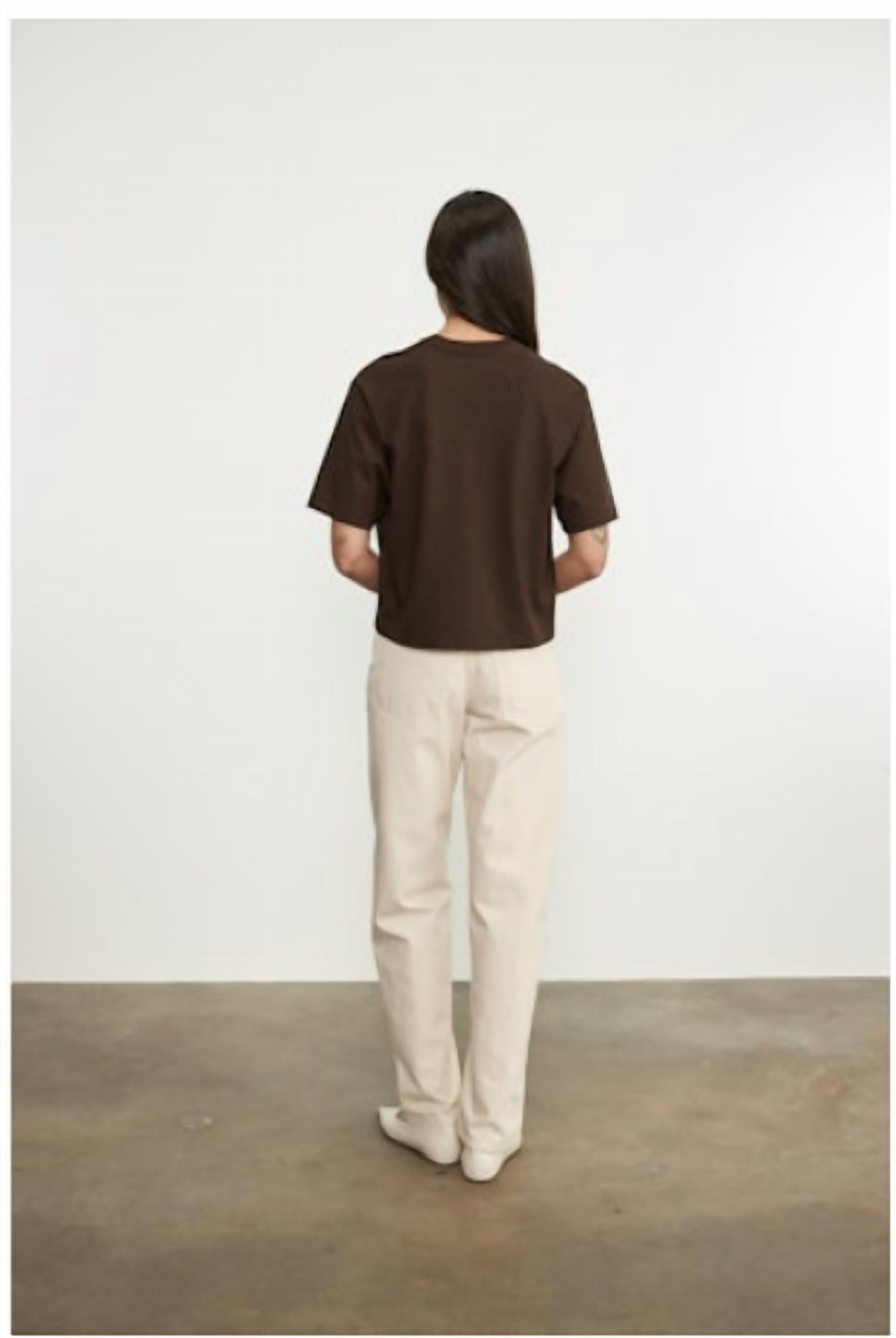 Enza Costa - Short Sleeve Supima Structured Tee