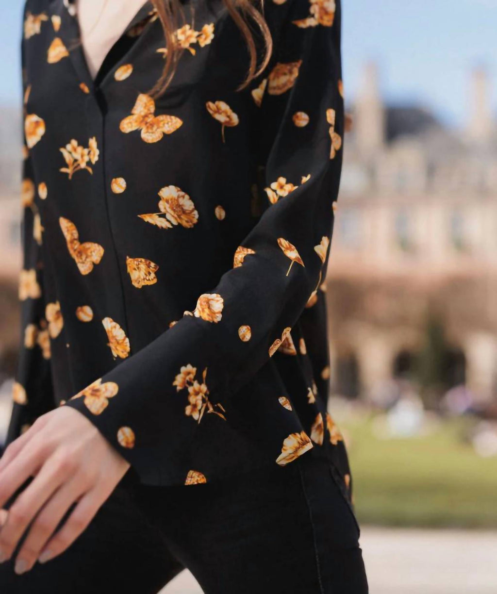 Catherine Gee - Daria French Cuff Silk Blouse