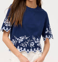 Johnny Was - ADDELINE ELBOW SLEEVE TEE