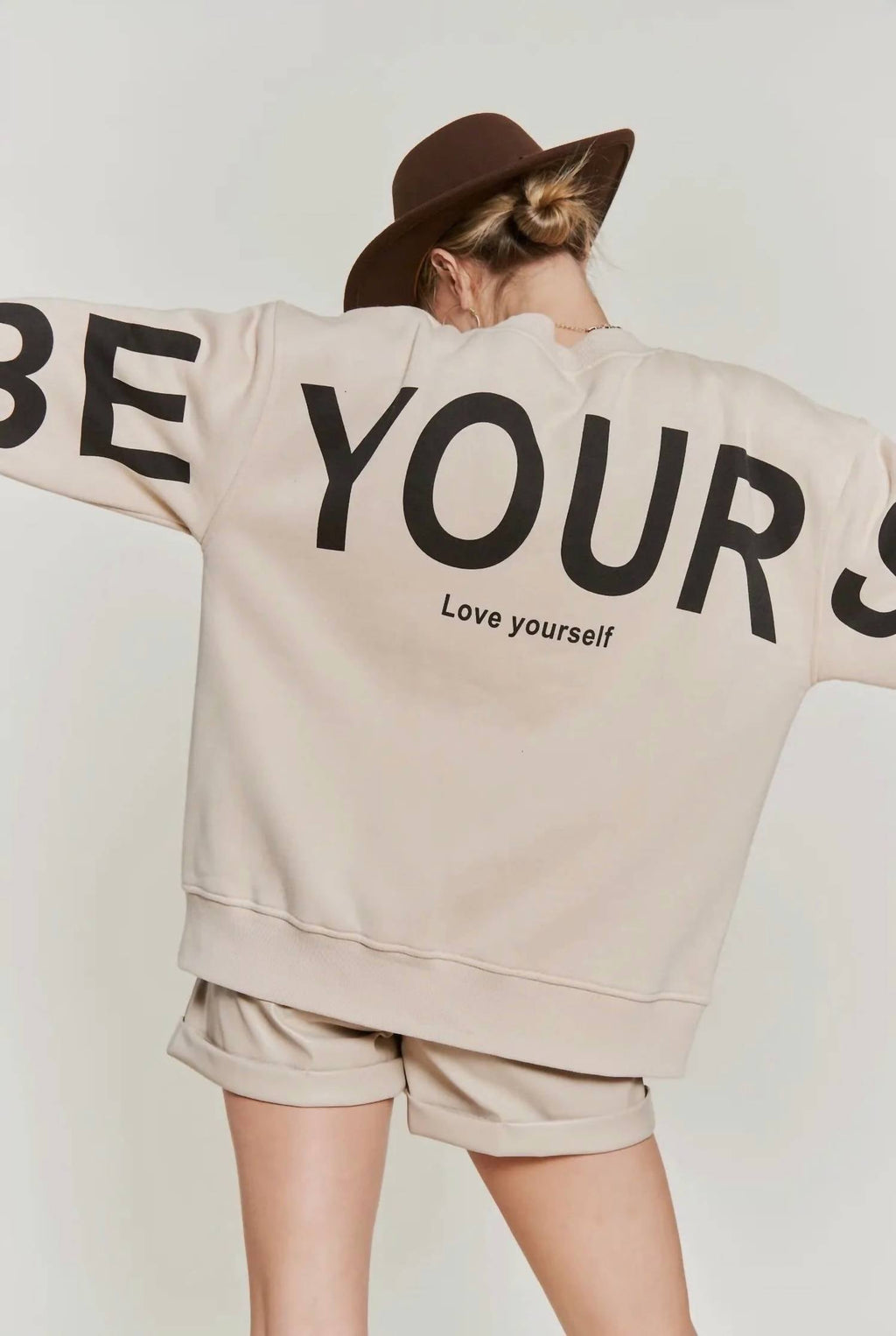 Jade By Jane - Be Yourself Love Yourself Oversized Sweatshirt