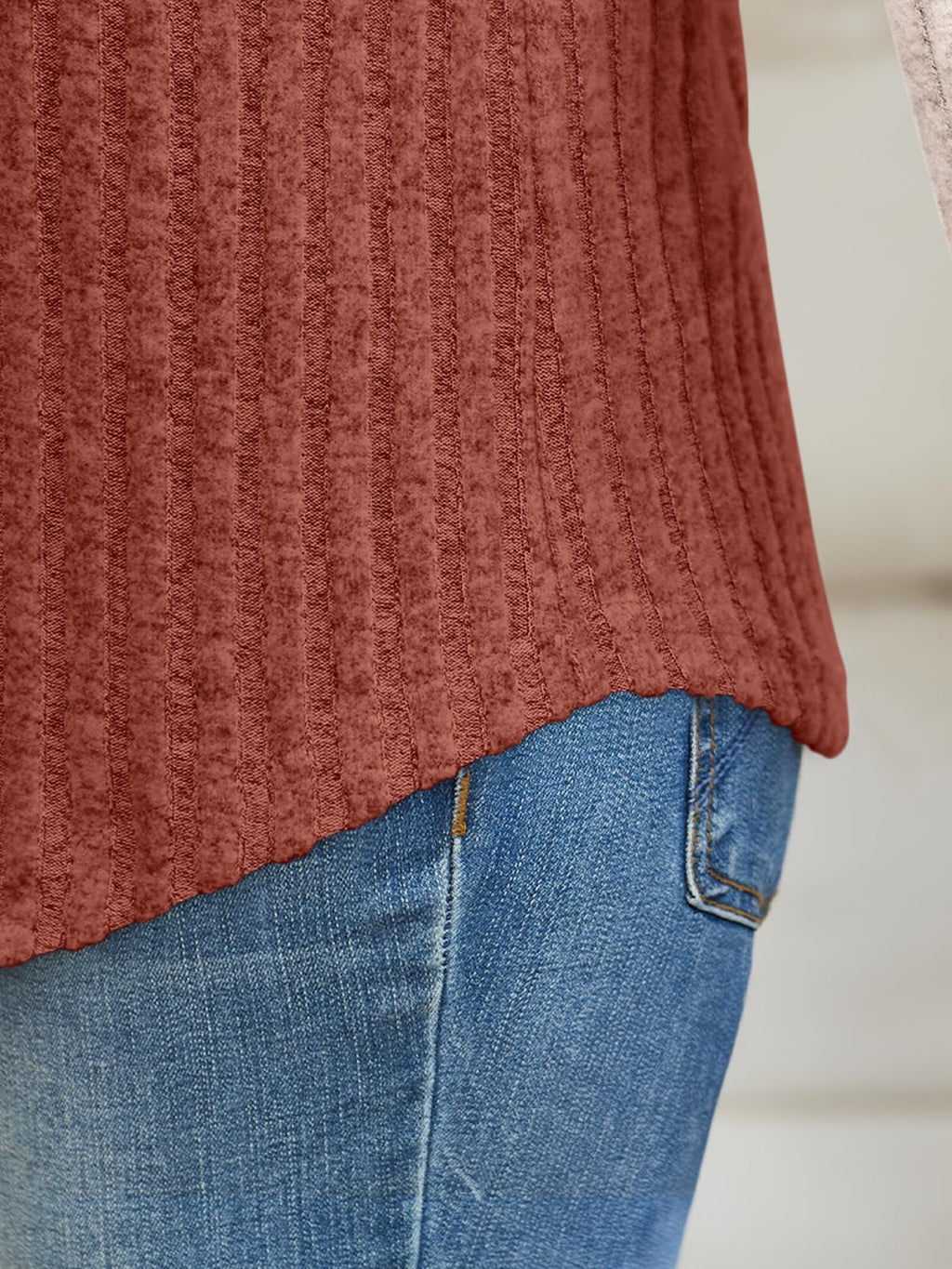 Women's Long Sleeve Tunic Tops - Dressy Casual Color Block Sweaters