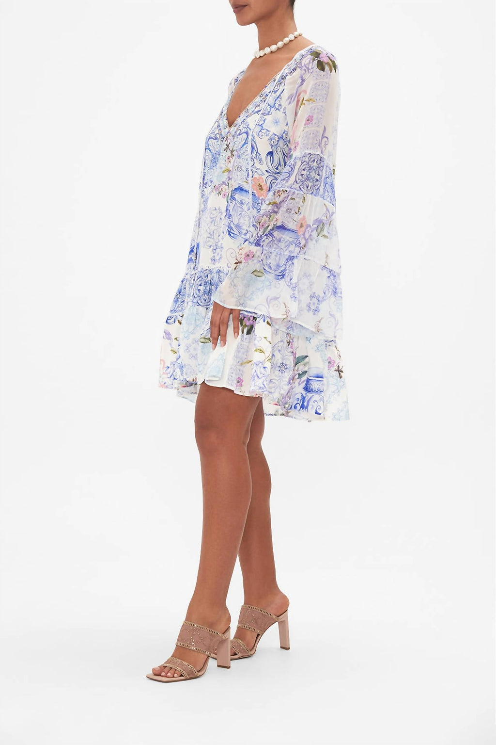 Camilla - A-line Gathered Panel Dress