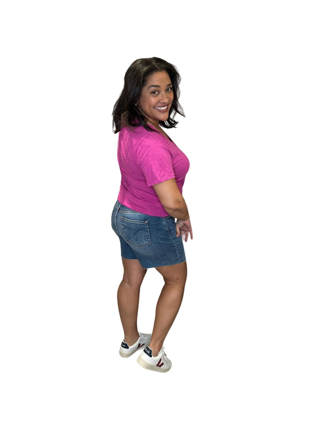 Judy Blue - High Waist Raw Hem Shorts