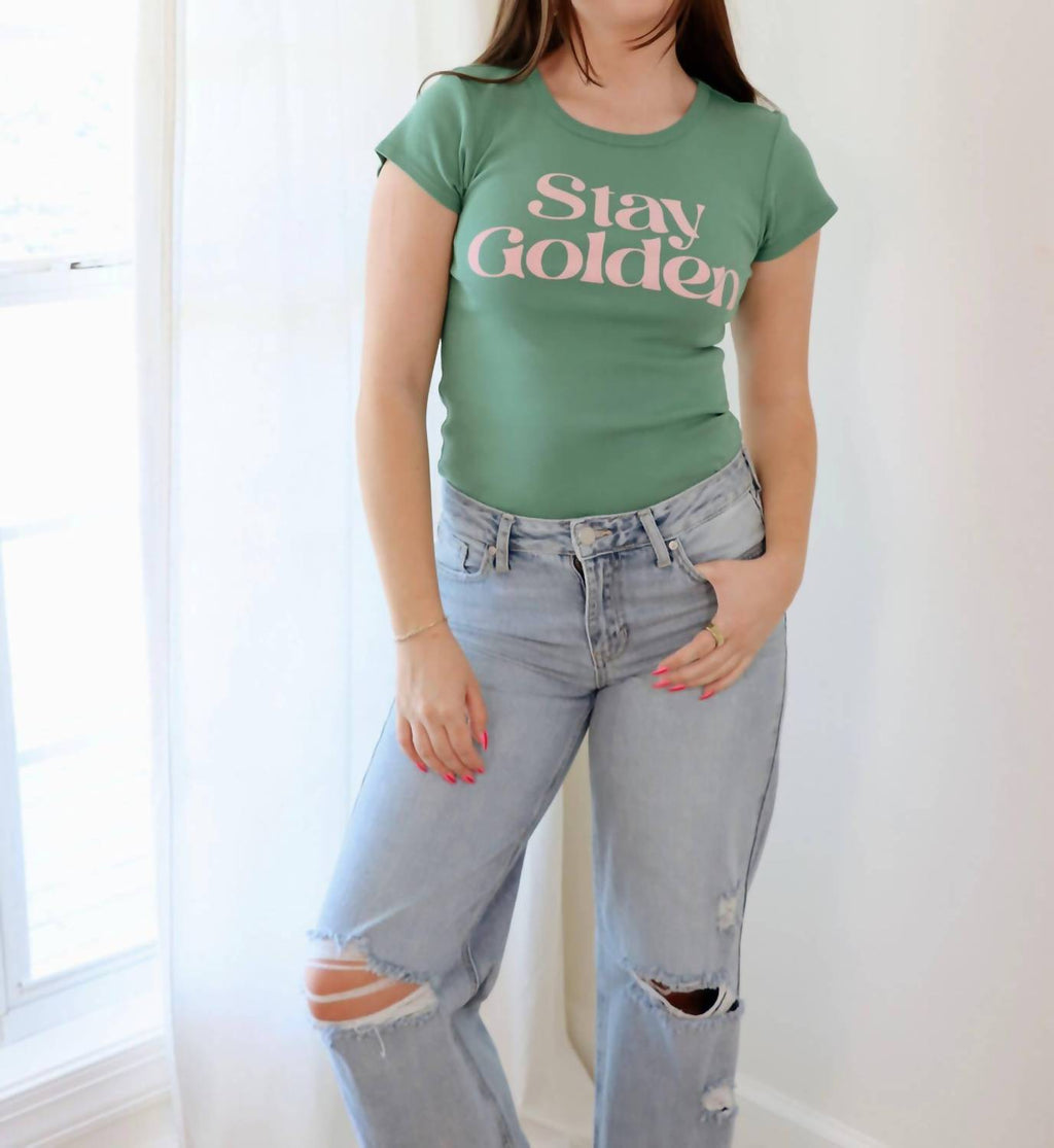 Z Supply - Stay Golden Cheeky Tee