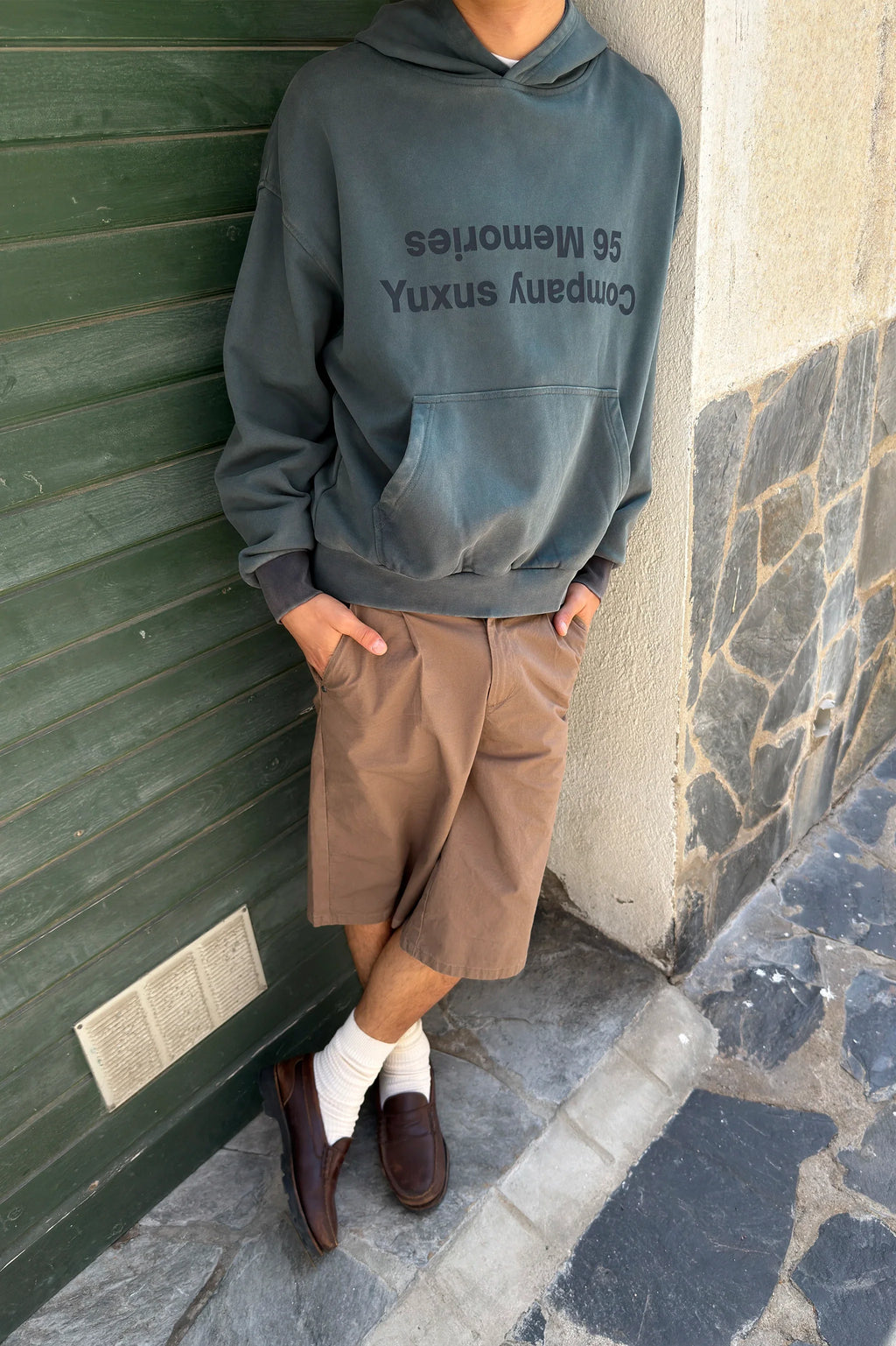 LEAF MEMORIES HOODIE DARK GREEN