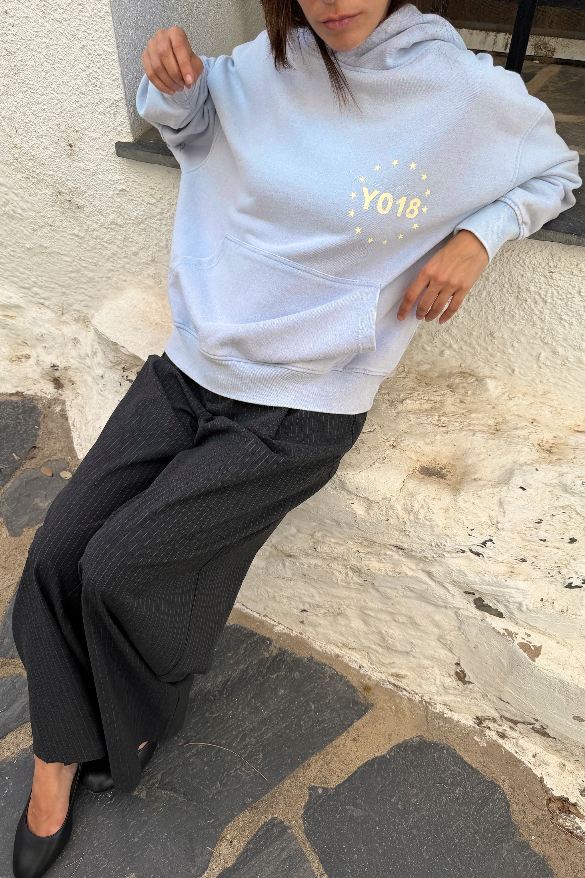 FLOW MEMORIES HOODIE LIGHT BLUE