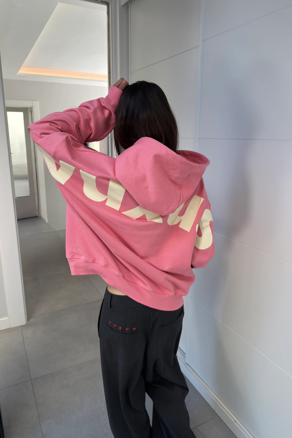 POW LOWERCASE HOODIE PINK