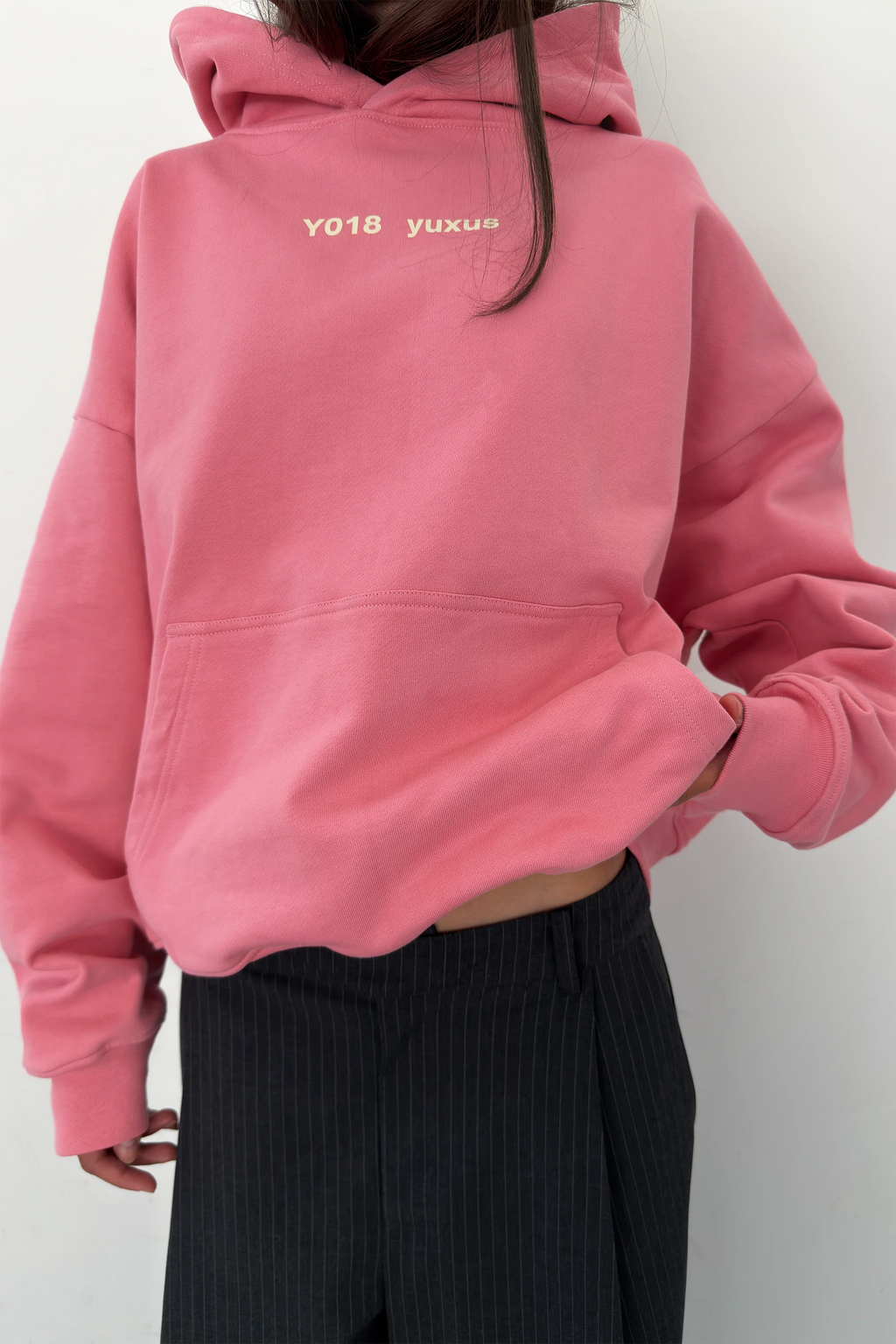 POW LOWERCASE HOODIE PINK