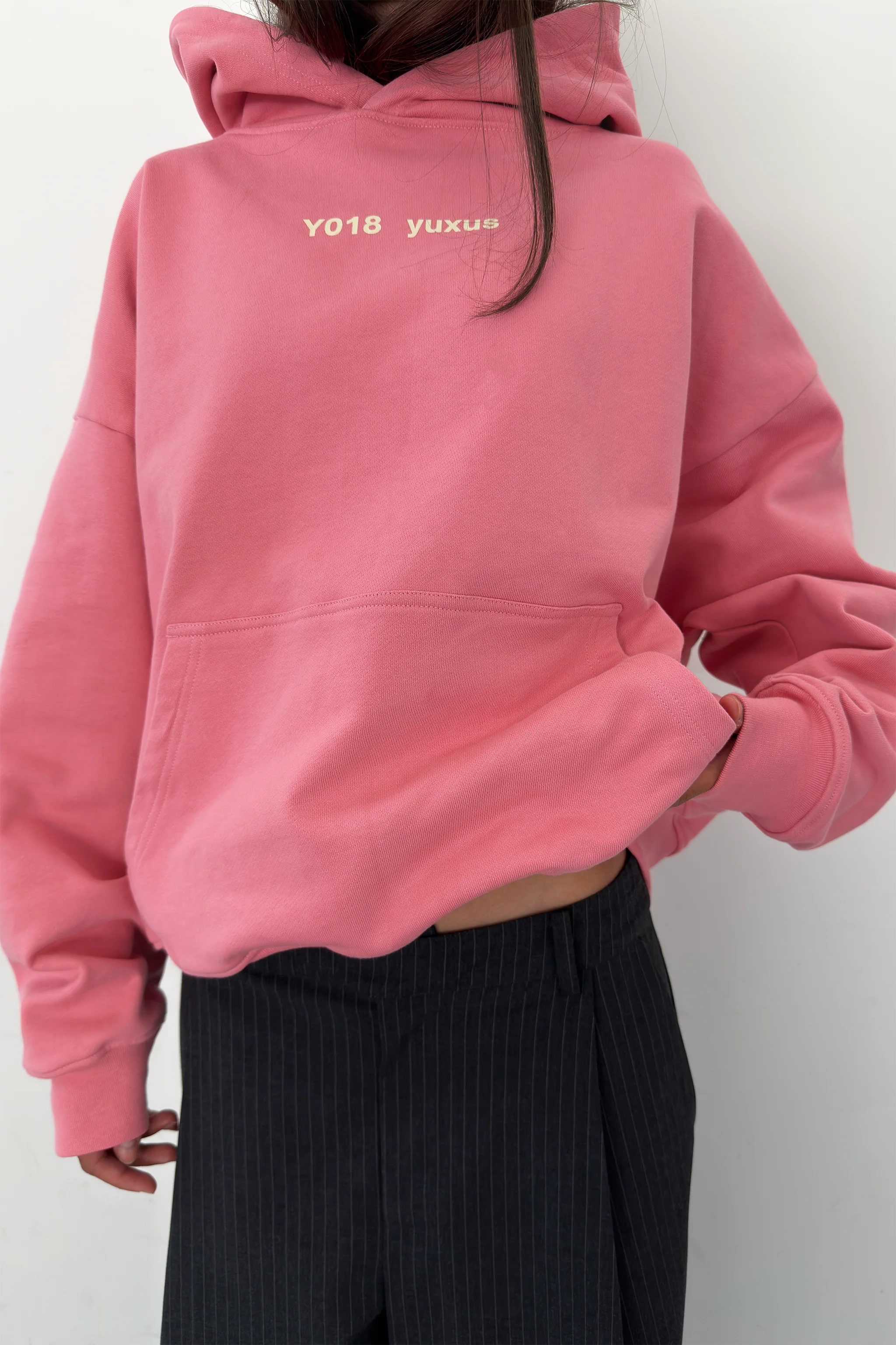 POW LOWERCASE HOODIE PINK