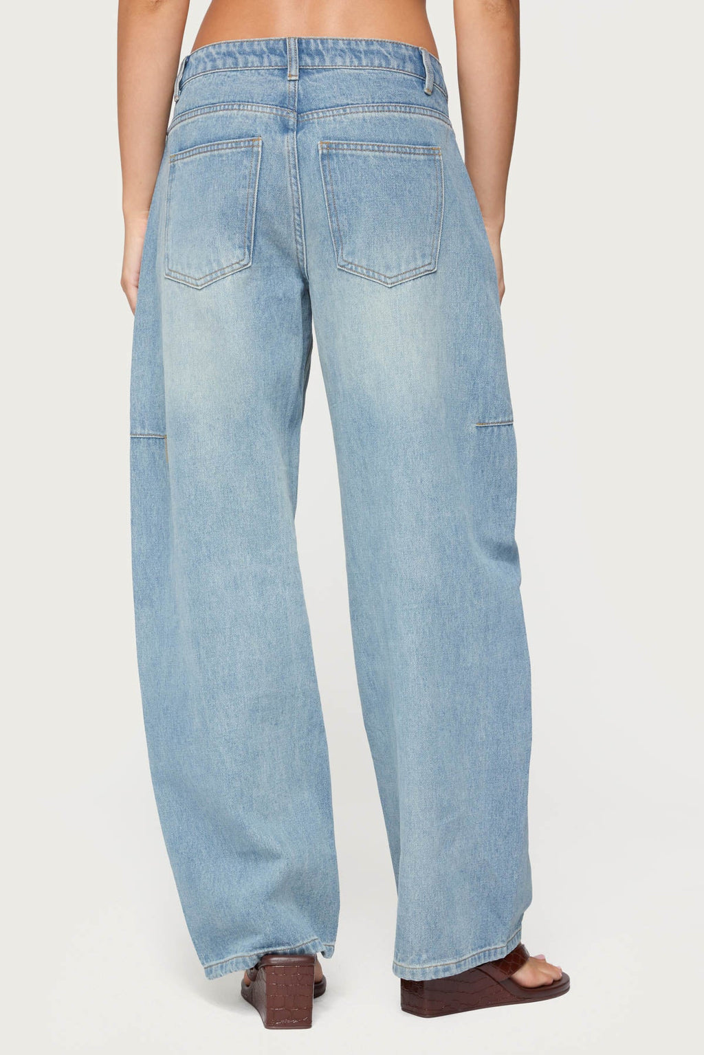 Korie Low Rise Barrel Leg Jeans