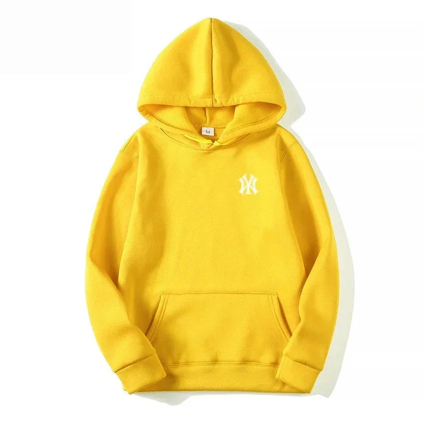 Men's and Women's Casual Fashion Trend Fleece Hooded Hoodies Spring Fall Outdoor Sweatshirt Popular Font Print Pullovers Coat