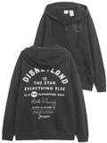 Mickey Mouse Castle Cartoon Print Fleece Sweatshirt Fashion Unisex Women Hooded Zip Up Jacket Jumper Tops