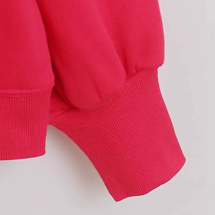 Mickey Mouse Letter Embroidery Sweatshirt New Women Long Sleeve O-Neck Pullover Jumper Tops
